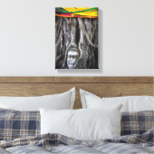 Boeddha en het boeddhisme in Thailand Fotografie Canvas Afdruk (Insitu (Slaapkamer))