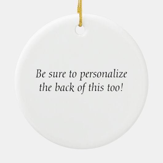 Boeddha en kerstboom keramisch ornament (Achterkant)