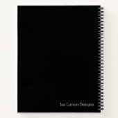 Boeddha en roze Lotus Flower personaliseren Monogr Notitieboek (Achterkant)