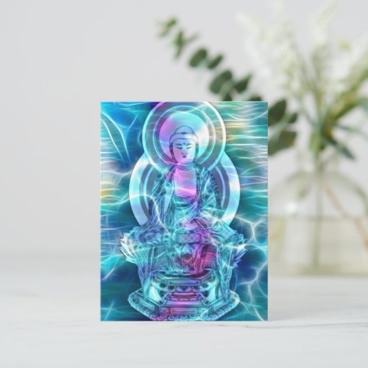 Boeddha Energie 6 Briefkaart (Staand voorkant)