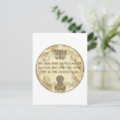 Boeddha Eternal Rule Briefkaart (Staand voorkant)