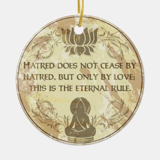 Boeddha Eternal Rule Keramisch Ornament (Voorkant)