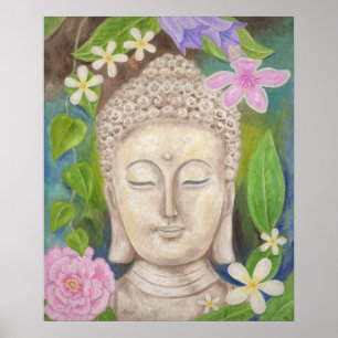 Boeddha Flower art print