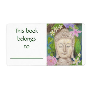 Boeddha Flower-label Etiket