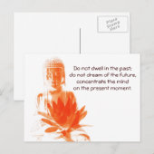 Boeddha Gautama citeert briefkaart (Voorkant / Achterkant)