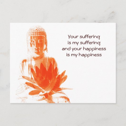 Boeddha Gautama citeert briefkaart (Voorkant)