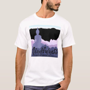 Boeddha Gautama Mindfulness Peace Loopende Kindnes T-shirt