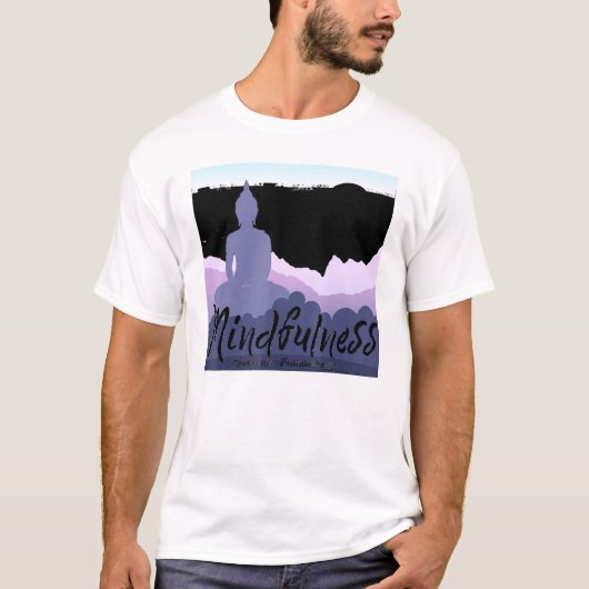 Boeddha Gautama Mindfulness Peace Loopende Kindnes T-shirt (Voorkant)
