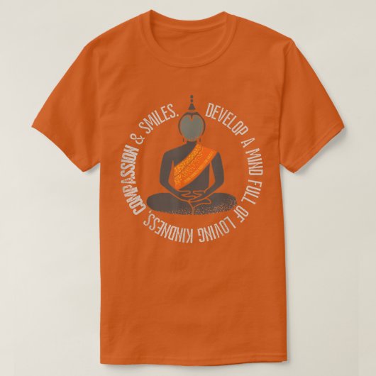 Boeddha Gautama Mindfulness Peace Loopende Kindnes T-shirt (Design voorkant)