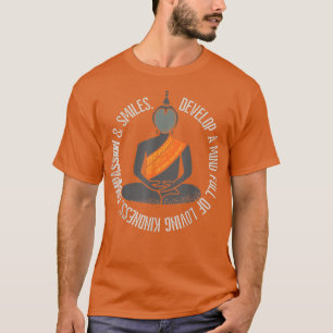 Boeddha Gautama Mindfulness Peace Loopende Kindnes T-shirt