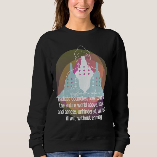 Boeddha Gautama Mindfulness Peace Loopende Kindnes Trui (Voorkant)