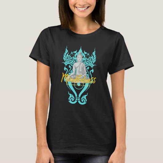 Boeddha Gautama Mindfulness Vrede Liefdevolle Vrie T-shirt (Voorkant)