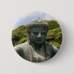boeddha - gedachten ronde button 5,7 cm