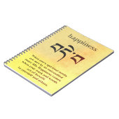 Boeddha gelukssymbool notitieboek (Linkerzijde)