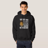 Boeddha Gezegde Vrijheid Boeddhistische Vrede Hoodie (Voorkant volledig)