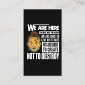 Boeddha Gezegde Vrijheid Boeddhistische Vrede Visitekaartje (Voorkant)