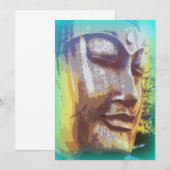 Boeddha-gezicht groen (Voorkant / Achterkant)