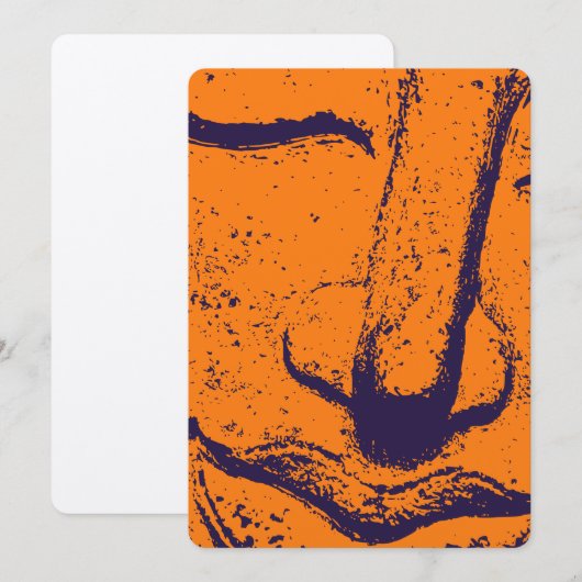 Boeddha Gezicht Zen Harmonie Boeddhahood Sinaasapp Kaart (Voorkant / Achterkant)