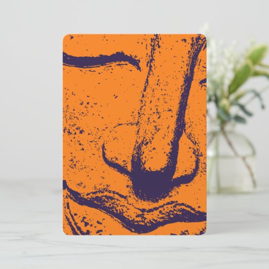 Boeddha Gezicht Zen Harmonie Boeddhahood Sinaasapp Kaart (Staand voorkant)