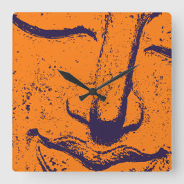 Boeddha Gezicht Zen Harmonie Boeddhahood Sinaasapp Vierkante Klok