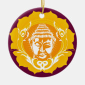 Boeddha-gezichtsversiering Keramisch Ornament (Voorkant)