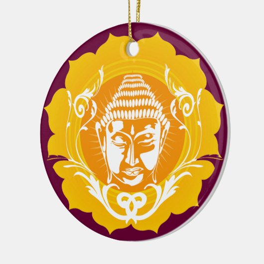 Boeddha-gezichtsversiering Keramisch Ornament (Links)