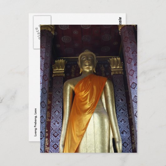 boeddha goudsas briefkaart (Voorkant / Achterkant)