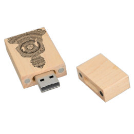 Boeddha GraphiZen USB-stick Houten USB Stick