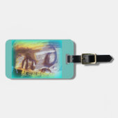 boeddha groen bagagelabel (Voorkant horizontaal)