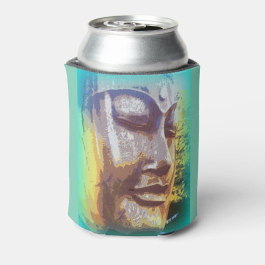 boeddha groen blikjeskoeler (Blikje Achterkant)