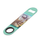 boeddha groen speed flessenopener (Voorkant Gekanteld)