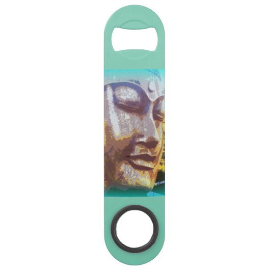 boeddha groen speed flessenopener (Voorkant)