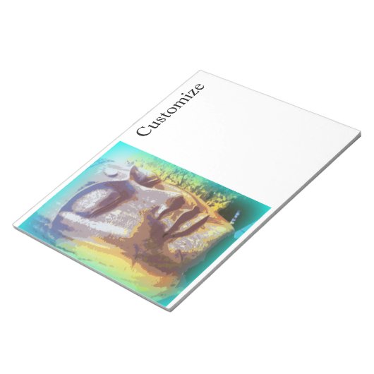 Boeddha groen Thunder_Cove Notitieblok (Schuin)