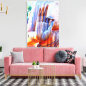 Boeddha hand A-Ok mudra Canvas Afdruk (Insitu (Woonkamer))