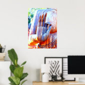 Boeddha hand in A-Ok mudra Poster (Thuiskantoor)