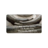 Boeddha Hand Mudra Meditation Posture Etiket (Voorkant)