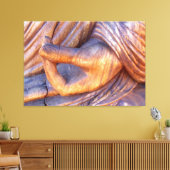 Boeddha hand mudra verpakt canvas afdruk (Insitu (Woonkamer))