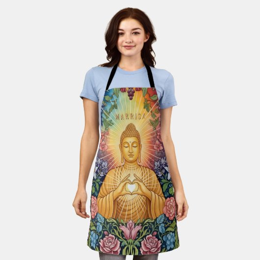 Boeddha, Hart van licht, Naam, Bloemen,  Schort (Gedragen)