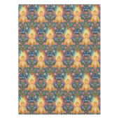 Boeddha, Hart van licht, Tafel, Bloemen,  Tafelkleed (Voorkant)