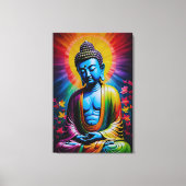 Boeddha Heilige Stralen van Vrede Canvas Afdruk (Voorkant)