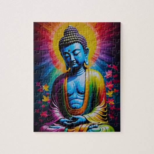 Boeddha Heilige Stralen van Vrede Legpuzzel (Verticaal)