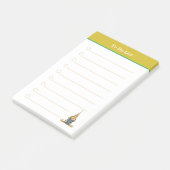 Boeddha hoofd & Gouden header To Do List Gelinieer Post-it® Notes (Schuin)