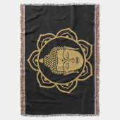Boeddha hoofd meditatie deken (Voorkant Verticaal)