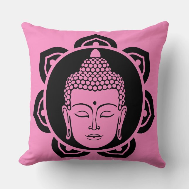 Boeddha hoofd meditatie kussen (Voorkant)