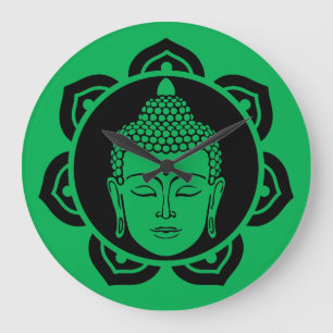 Boeddha hoofd meditatie kussen grote klok