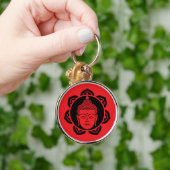 Boeddha hoofd meditatie sieraden sleutelhanger (Hand)