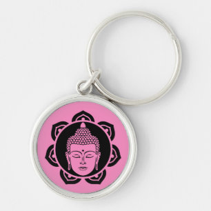Boeddha hoofd meditatie sieraden sleutelhanger