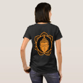 Boeddha hoofd meditatie t-shirt (Achterkant volledig)