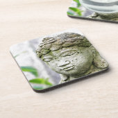 Boeddha-hoofdstandbeeld Bier Onderzetter (Linkerzijde)