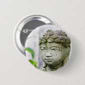 Boeddha-hoofdstandbeeld Ronde Button 5,7 Cm (Voorkant /achterkant)
